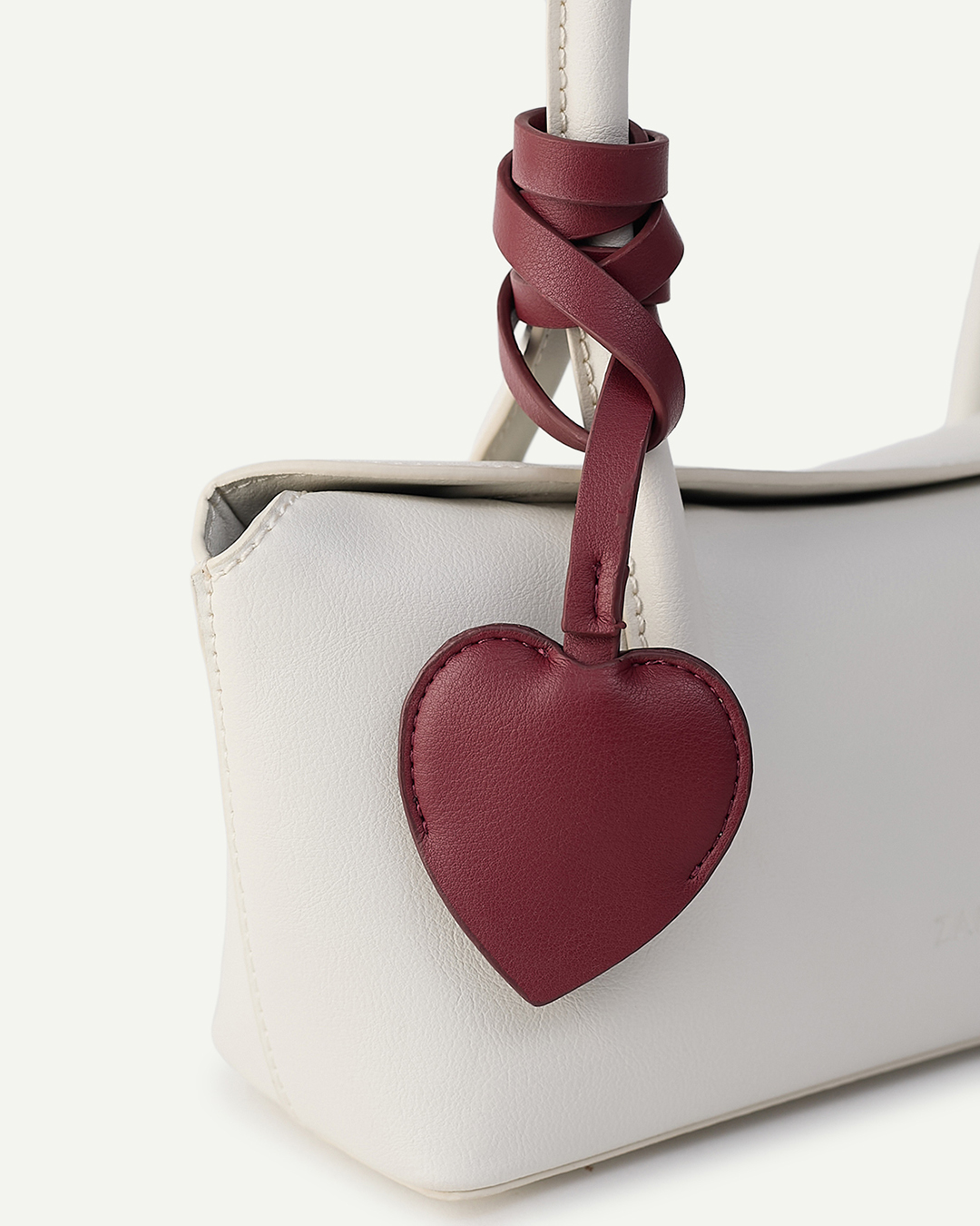 Heart Charm- Burgundy