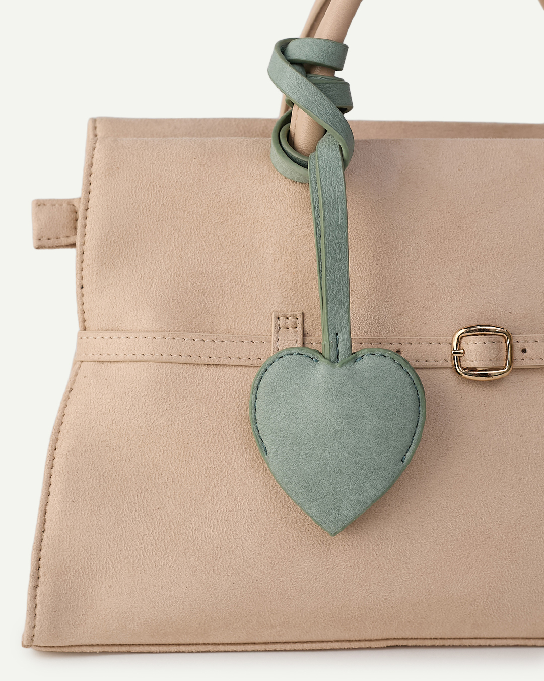 Heart Charm- Sage