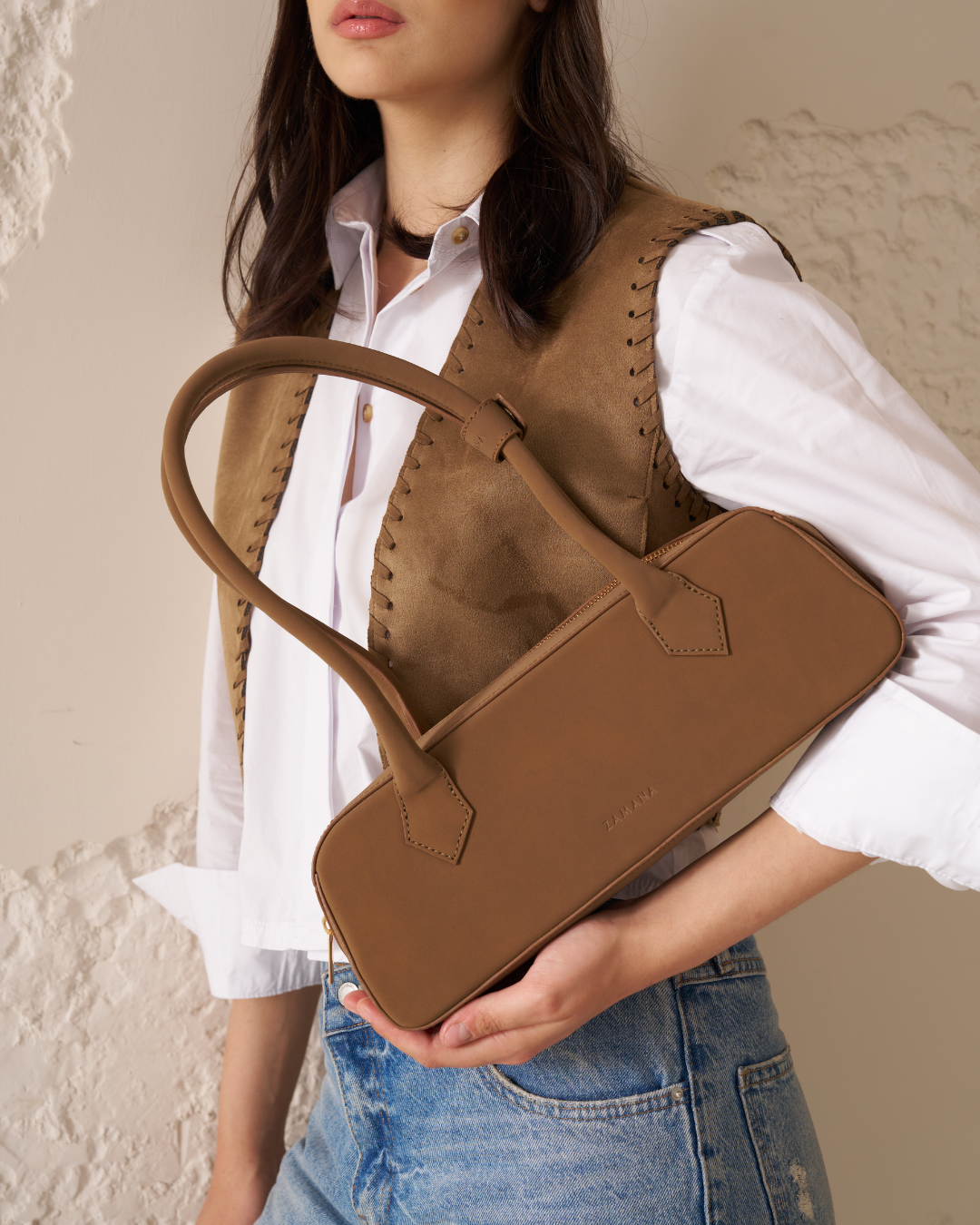 Baguette Mocha Bag