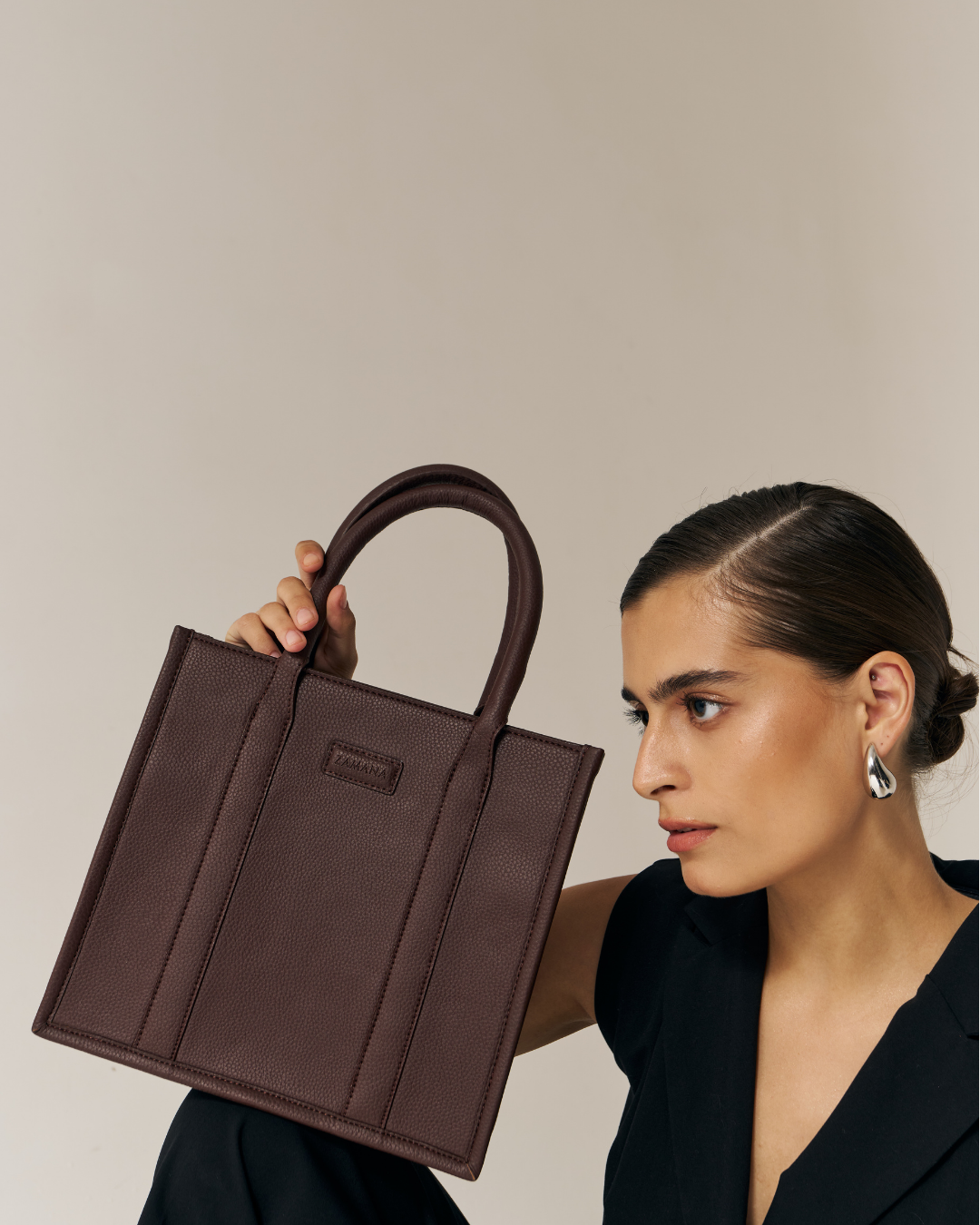 Daily Mini Tote Dark Chocolate Color