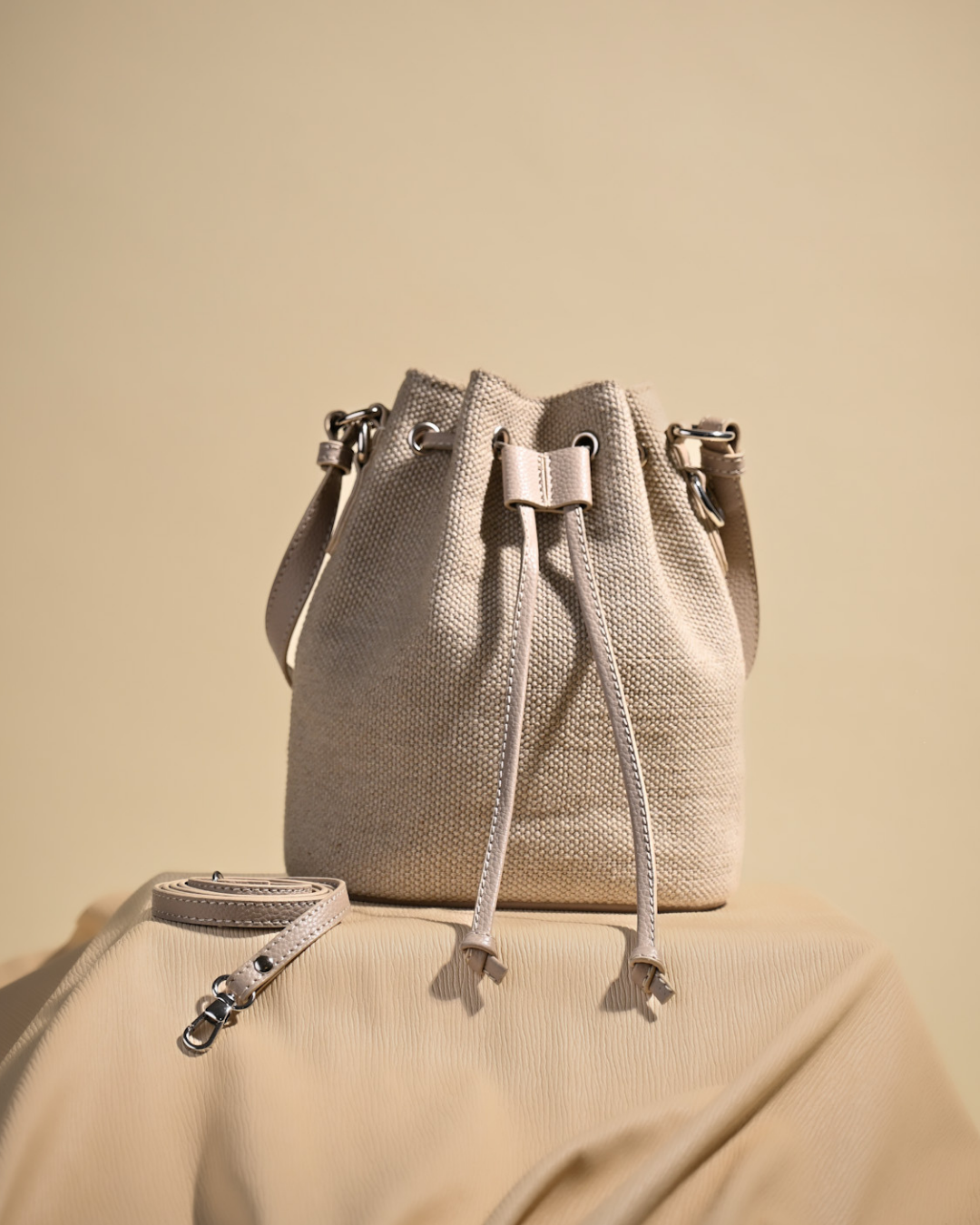 Jute Potli Soft Grey Color