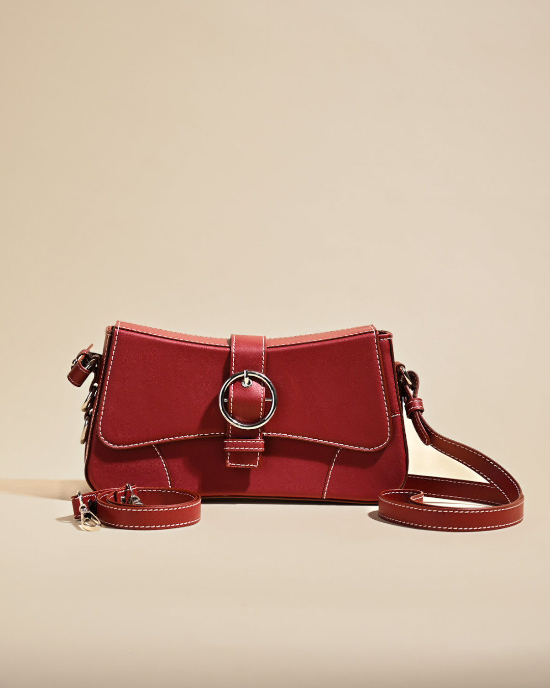 Kesha Red Color Zamana Shoulder Bag