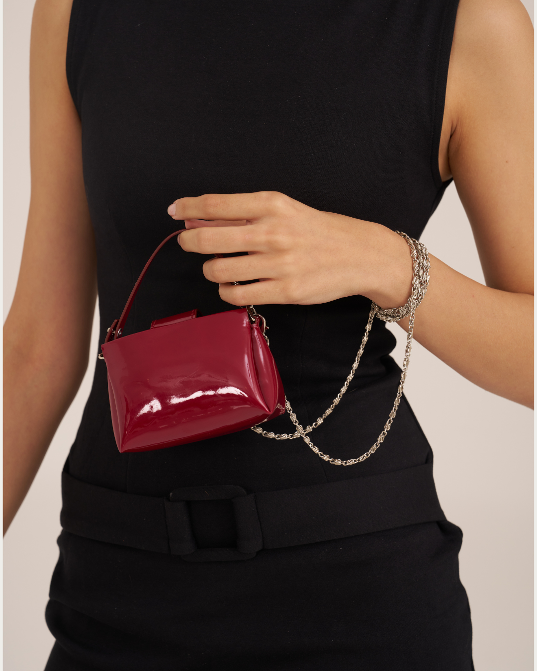 Mini Cherry Shoulder Bag Cherry Color