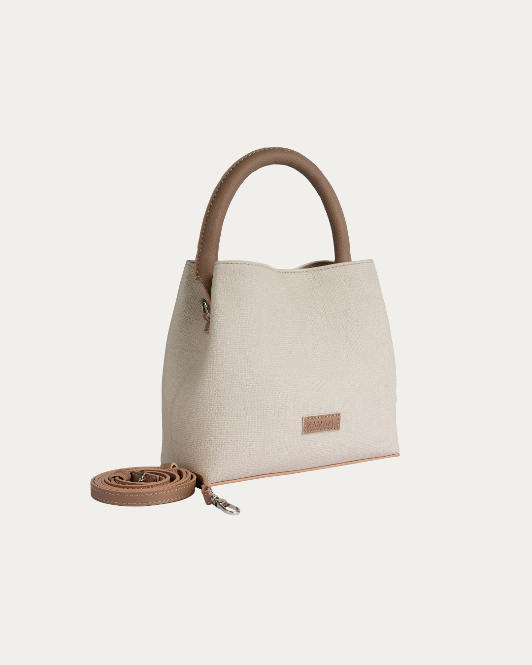 Noore Top Handle Bag White Color