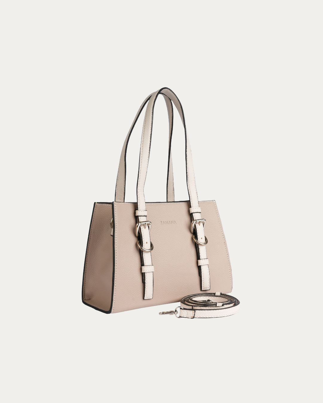 Satchel Soft Grey Top Handle Bag