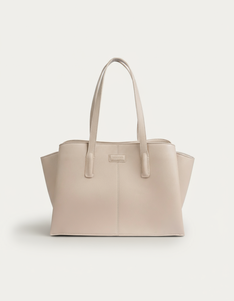 She Means Business Cream Bag