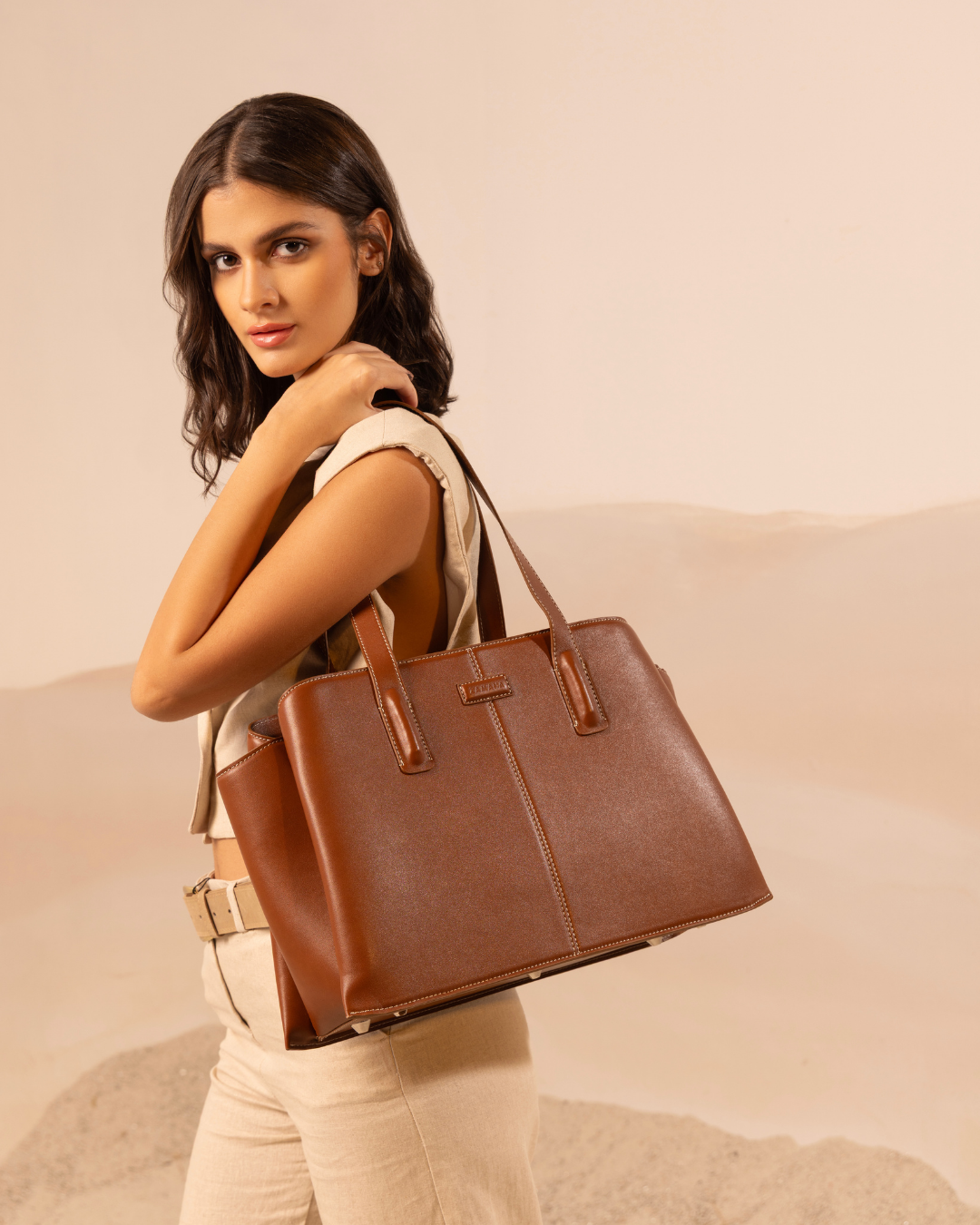 She Means Business Rust Tote Bag