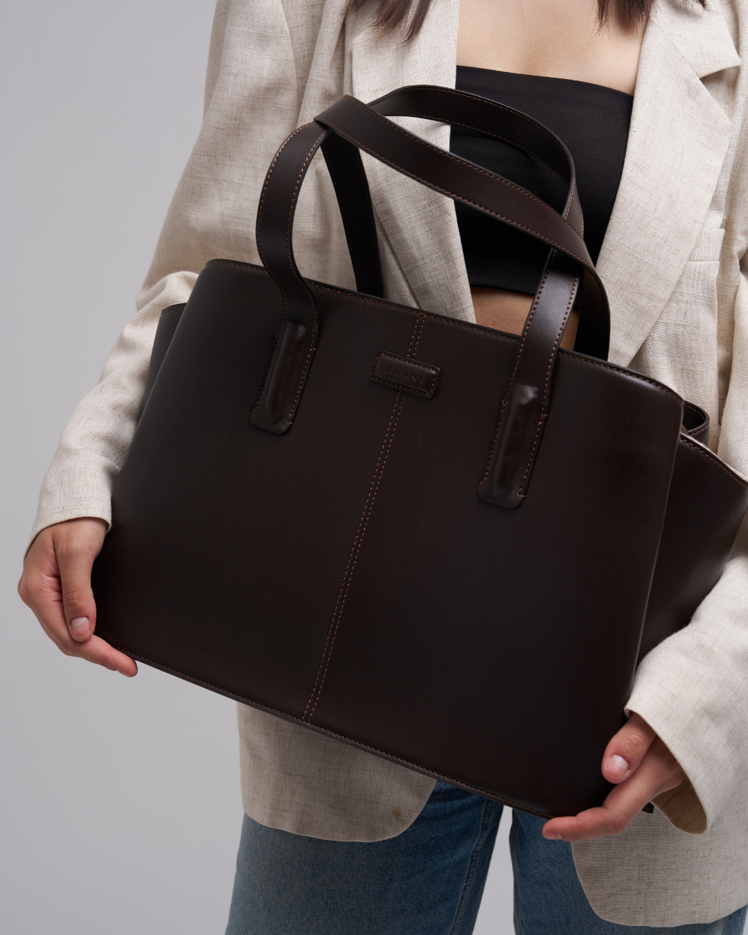 She Means Business With Dark Brown Color