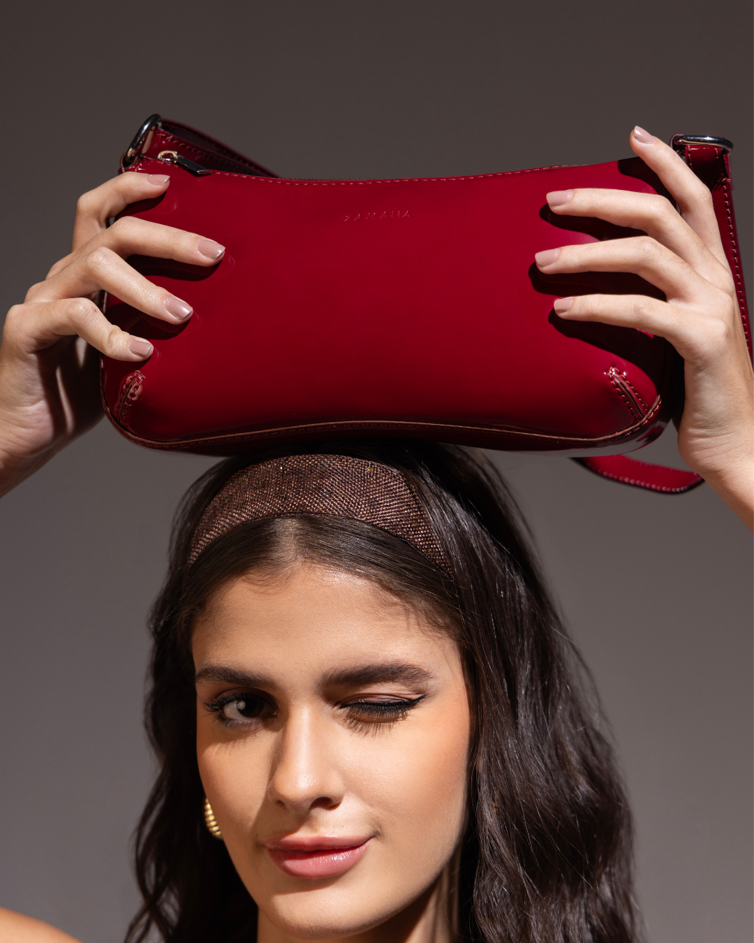 The Candy Red Color Shoulder Bag
