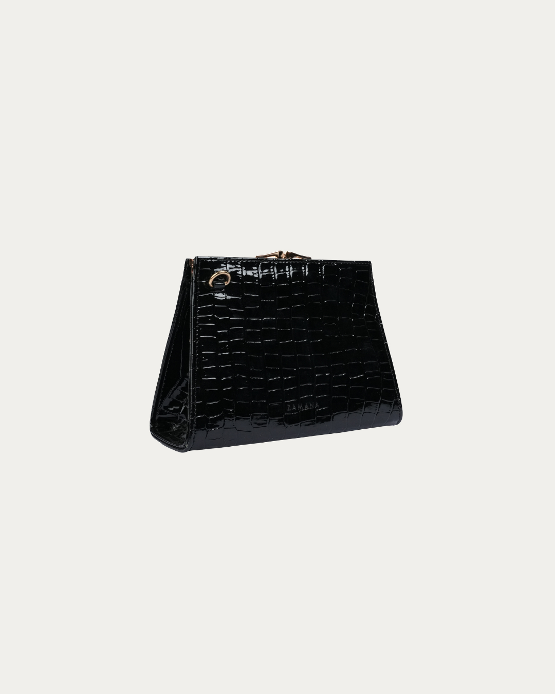 The Clutch Bag Black Crocodile