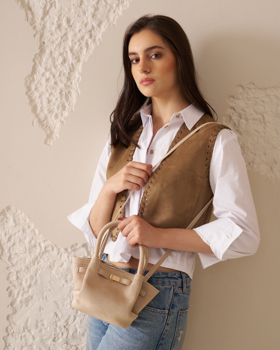 The Crab Cream Color Bag