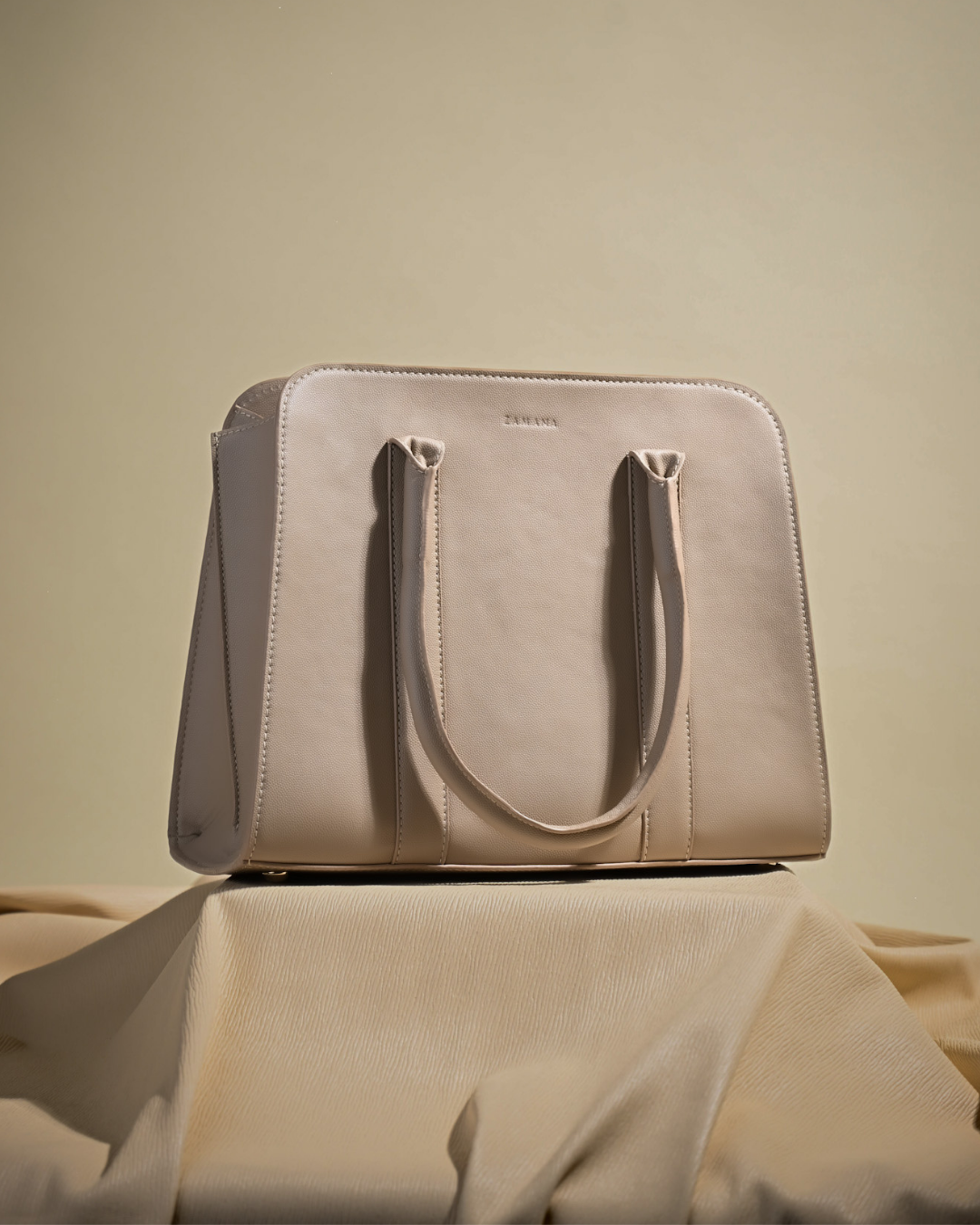The Mimi Tote Beige Color Bag