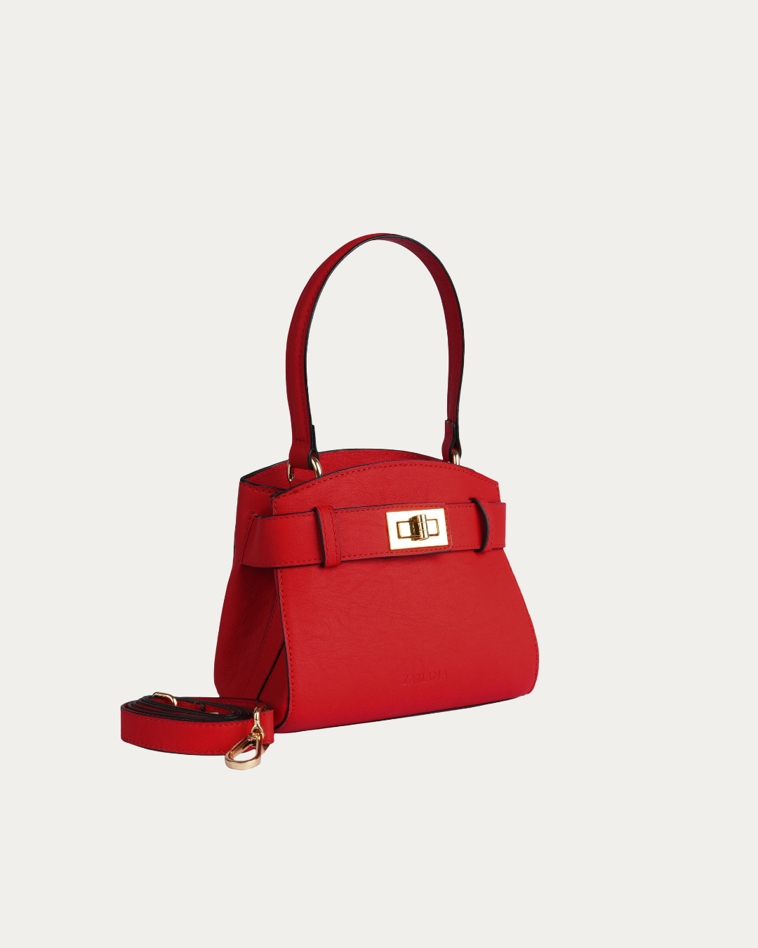 The Monroe Candy Red Top Handle Bag