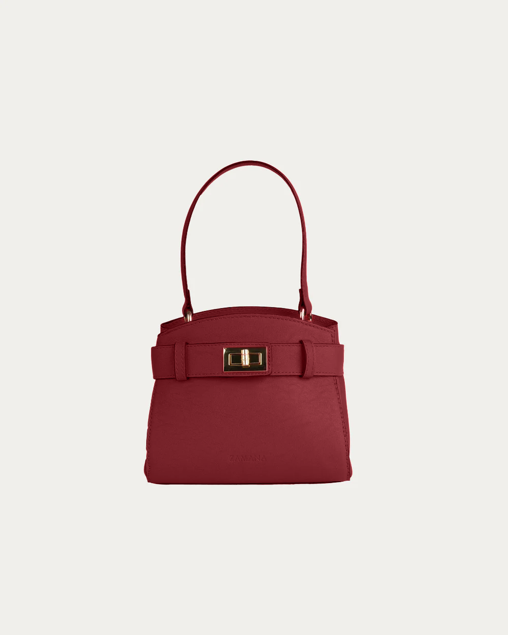 The Monroe Cherry Red Color Top Handle Bag