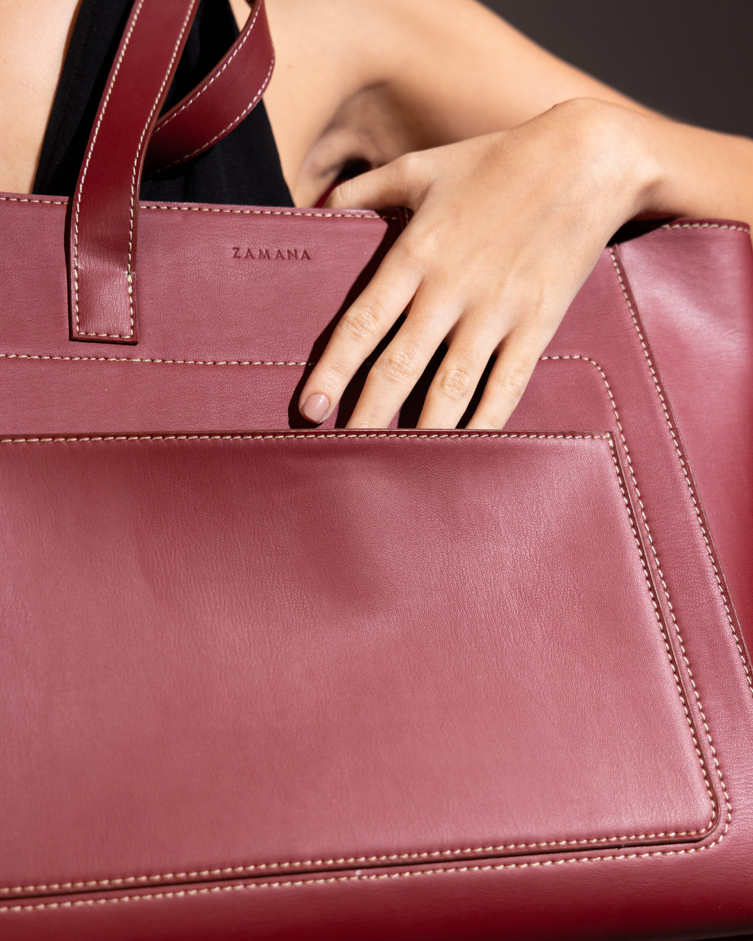 The Red Color Tote Bag