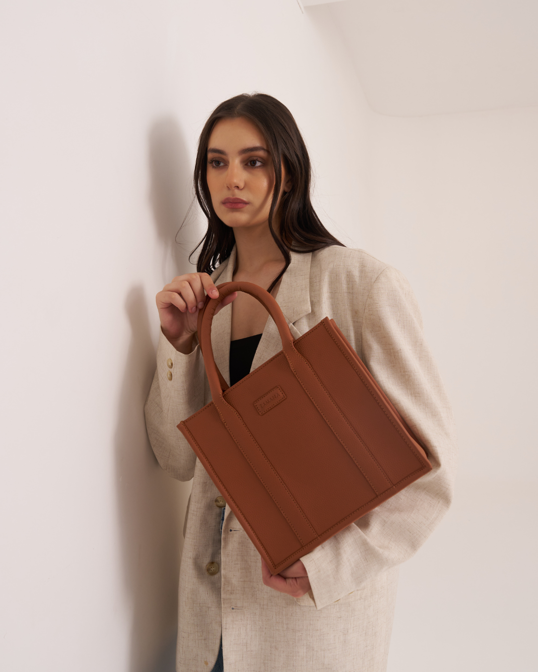 Zamana Daily Mini Tote Tan