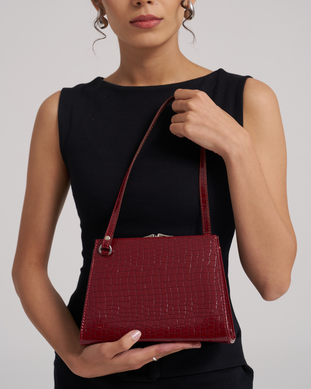 The Clutch - Red croc