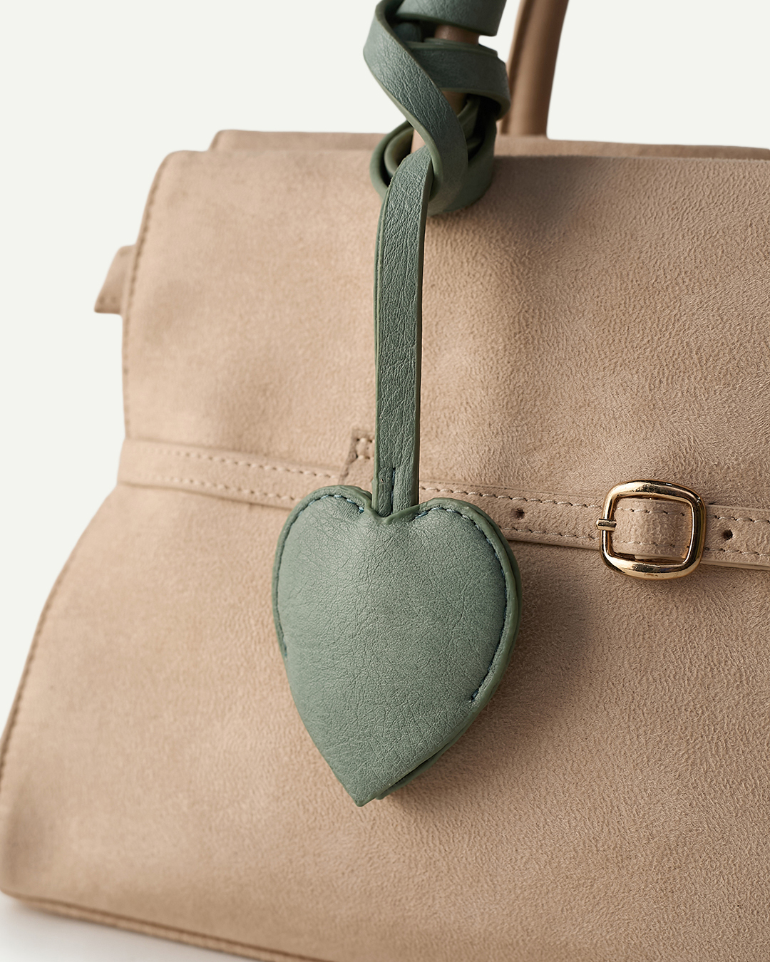 Heart Charm- Sage