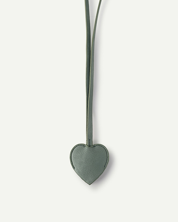 Heart Charm- Sage