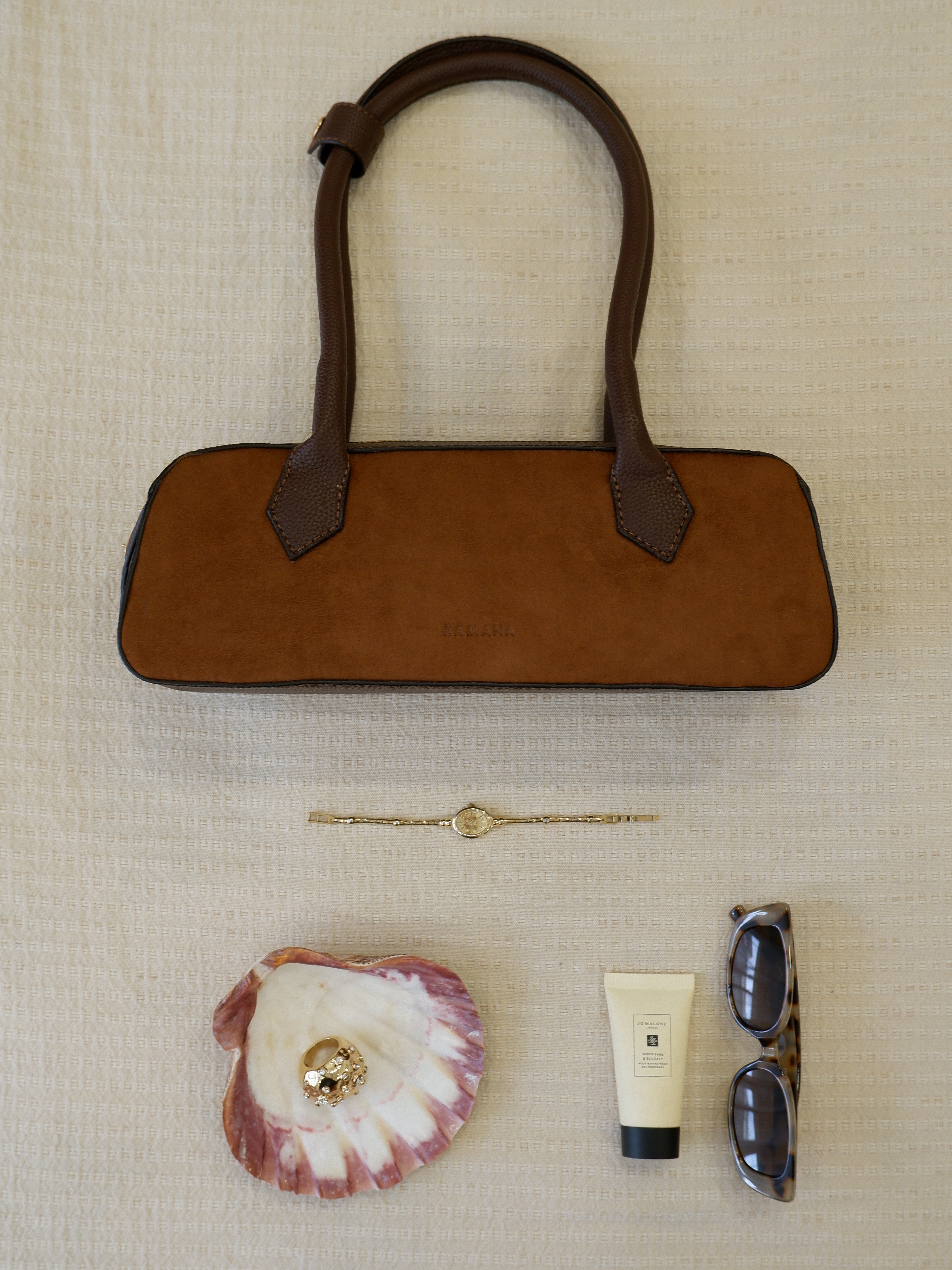 The Baguette - Suede Brown