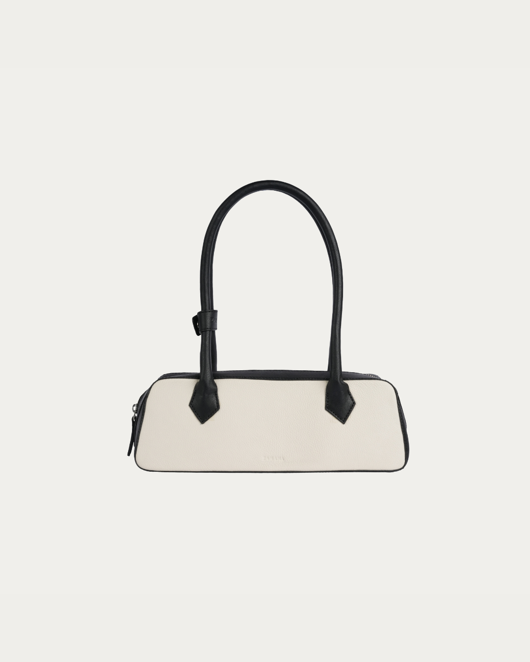 Baguette White And Black Bag