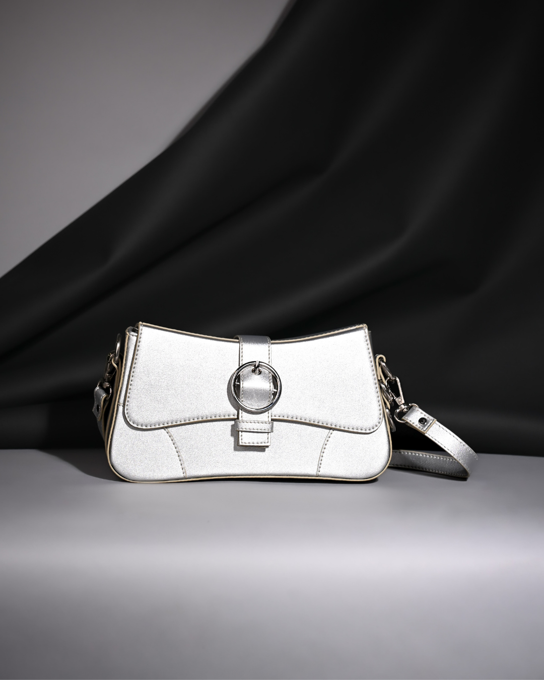 Kesha Silver Shoulder Bag