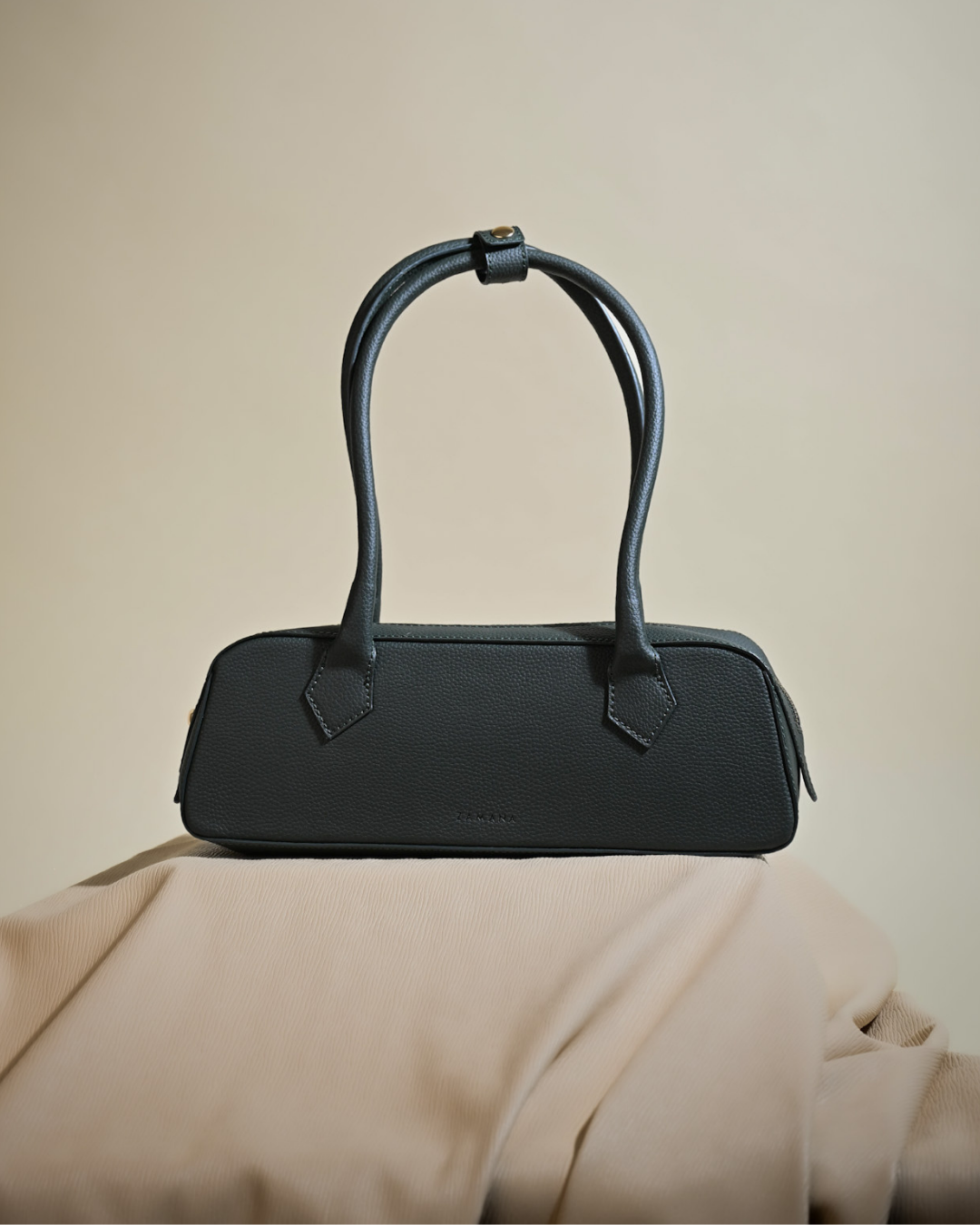 The Baguette Forest Green Color Shoulder Bag