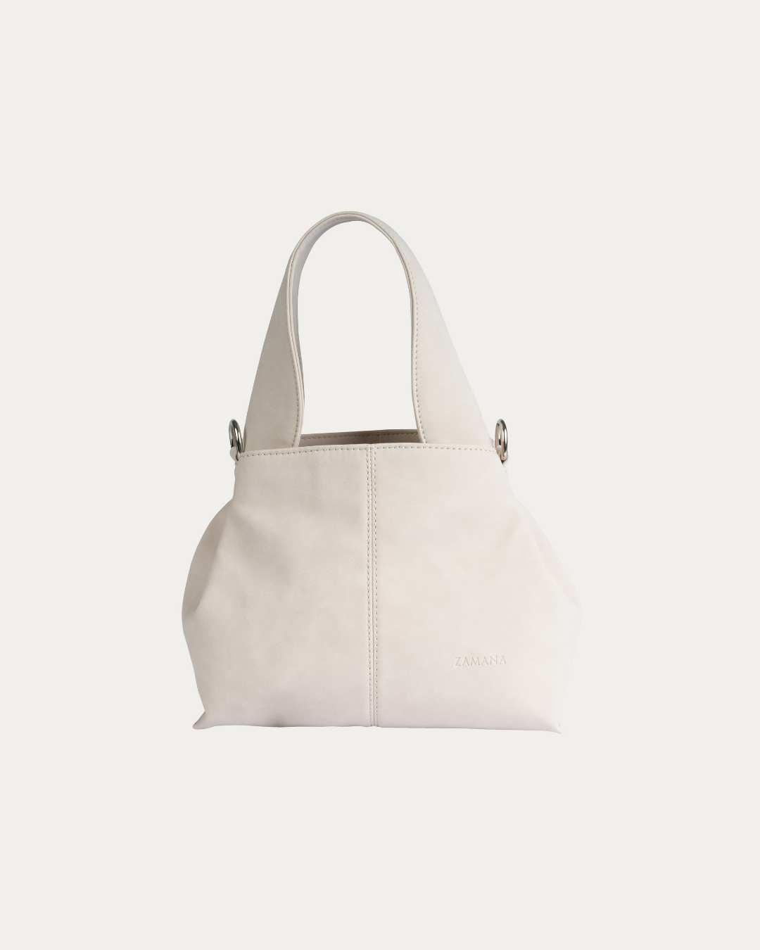The Dumpling Off White Shoulder Bag