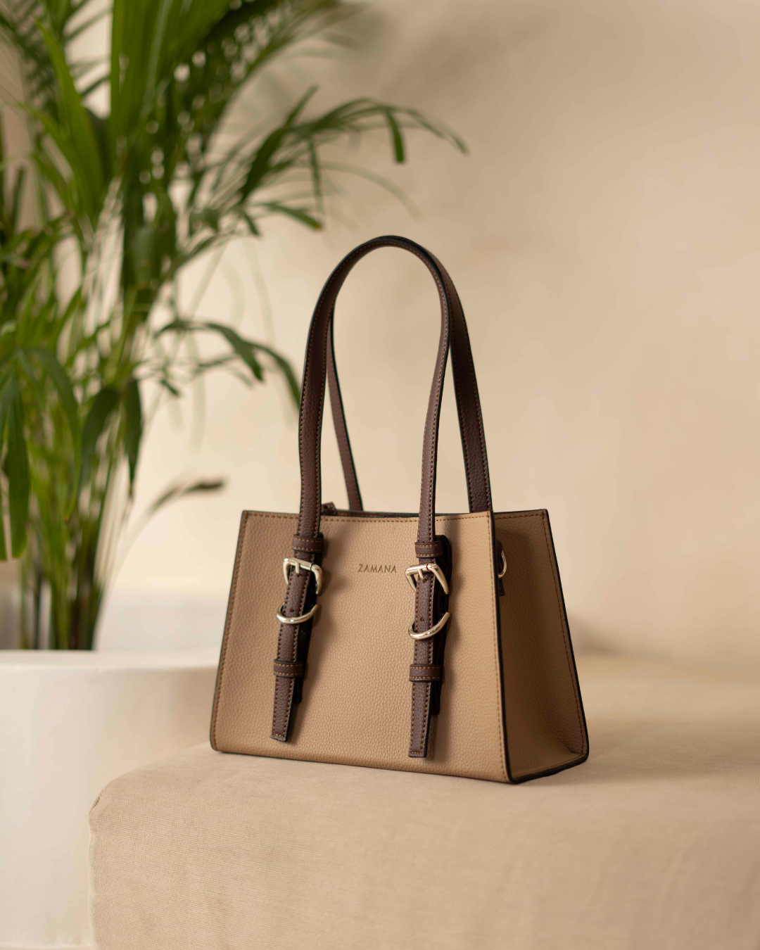 The Satchel Mocha Mousse Top Handle Bag